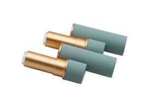 China 3.5g Light Green Lipstick Tube Cosmetic Aluminum Container factory