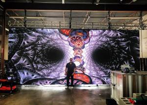 China Hanging Curved Led Panel Stage Background Flexible Video Wall Display Screen P3.9 factory