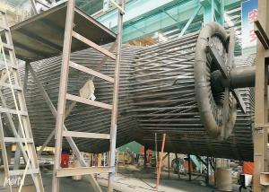 China Steel Single High Efficiency Cyclone Dust Collector , Industrial Cyclone Dust Collector factory
