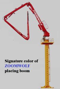 China Stable Hydraulic Concrete Placing Boom Concrete Tower Boom 34L/Min Flow factory