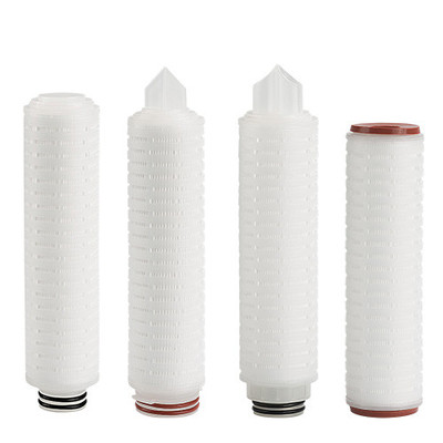 China PP Pleated Filter Cartridge 1 20um in 10*10*30cm Size for Industrial Filtration Needs factory
