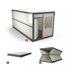 China Contemporary Office Folding Flat Pack Container House Design for Prefabricated Homes factory
