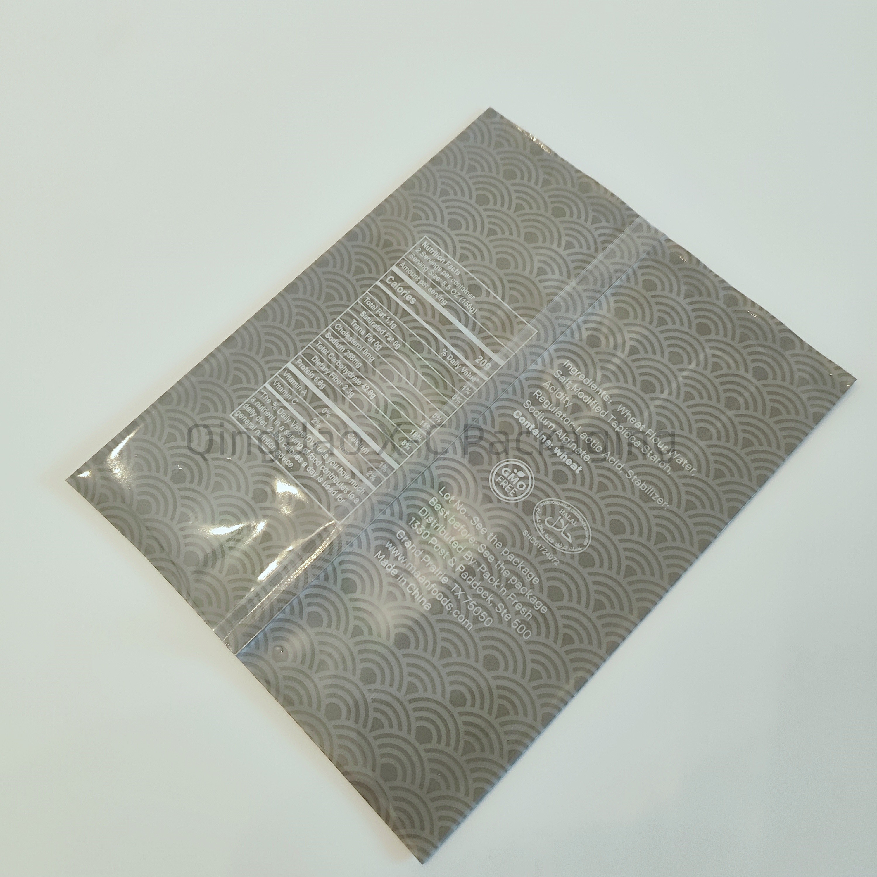 Compoud Laminated Back Sealed Bags Plastic Heat Seal Puffed Food Packaging for Potato Chips