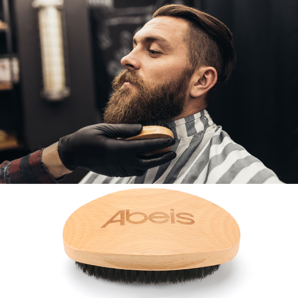 Abeis Carving Logo 360 Wave Brush Scalp Care Detangling Smoothing Wave Hair Brush
