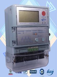 China 4 Programmed Channel 3 Phase Electric Meter / Prepaid Industrial Power Meter factory