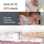 Space Saver Jumbo Vacuum Storage Bag Double Zip Seal Special Grip Clip Ideal