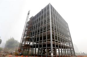 China Multi-Story Office Steel Structure Building Quick And Easy Installation factory