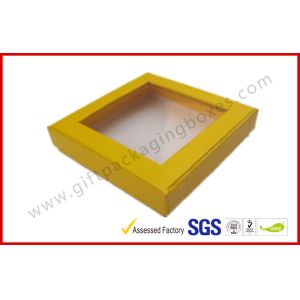 Customized Chocolate Packaging Boxes / PVC Window Square Shape Box