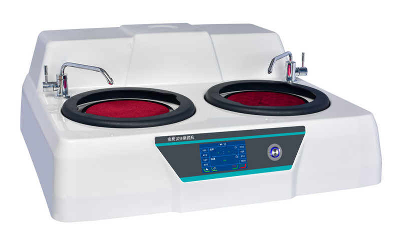 China Touch screen metallographic sample grinding and polishing machine Double Discs factory