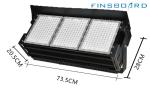 Dimmable LED Stadium Lighting 6500w 45° Lens Angle