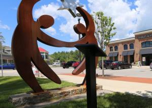 China Life Size Outdoor Public Star Dancer Corten Steel Sculpture factory