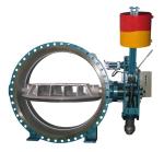 Hydraulic Counter Weight Flanged Butterfly Valve With DN300- 3000 mm For