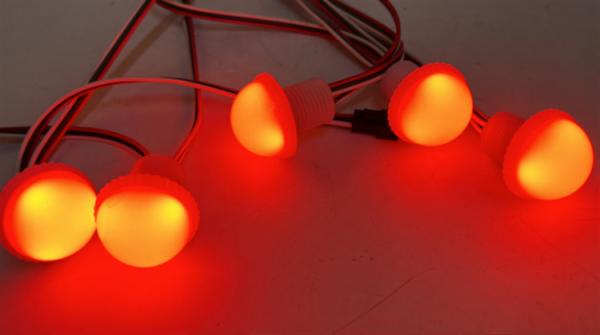 Outdoor Amusement LED Lamp 33mm 5050RGB 1W DC12V Decorative Cabochon Fairground
