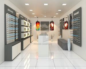 China L5 LED Eyewear Glass Display Rack With 8mm Thick Melamine Board factory
