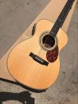 Ebony Fretboard OM body Signature Acoustic Electric Guitar (OM-G)