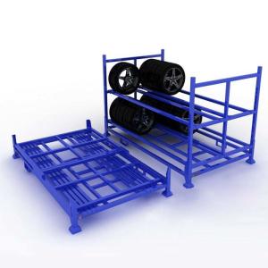 China Multi - Functional Powder Coated Surface Metal Pallet Shelving For Tyre Stacking factory