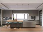 Ultima Edge Cold Metal Industrial Style Kitchen Cabinets With Dual Space Design