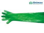Orange UNIMAX Long Veterinary Gloves Disposable