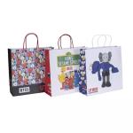 Recyclable Twisted Handle 150GSM Kraft Paper Bag 5KG Carry