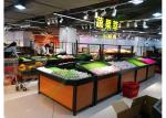1 Layer Metal Wooden Retail Display Shelves For Grocery Shop 2 Years Warranty