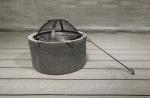 Powder Coated Firepit Keep 5-6 Years Outdoor Charcoal Grill Included Zinc Plated