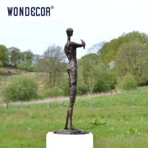China Abstract Person Holding Bird Outdoor Metal Sculpture bronze 160cm factory