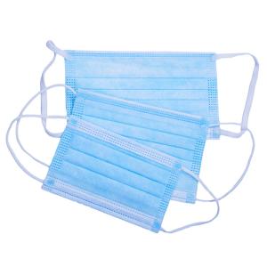 China Anti Virus Non Woven Face Mask Breathable White Blue Medical Respirator Mask factory