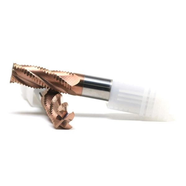 Rough End Mill Carbide Cutting Tools 16MM For Stainless Steel Roughing High Precision