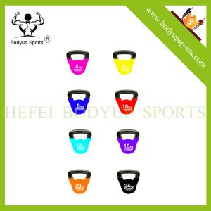 China Kettlebell Pvc Coated Colored Neoprene Kettlebell factory