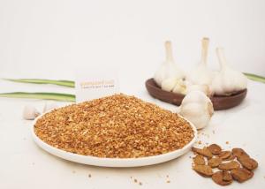 China Toasted Fried Garlic Granules , Dehydrated Roasted Garlic For Cooking factory