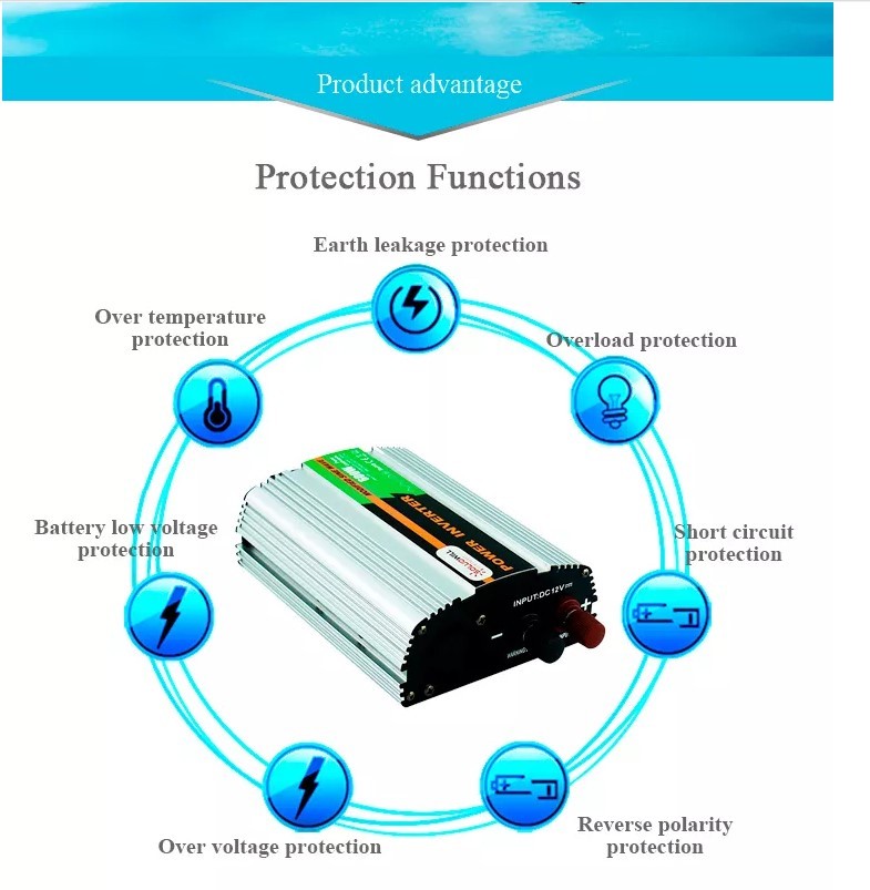 ROHS Multiscene Modified Sine Wave Power Inverter 230V With USB