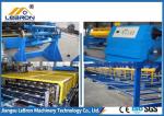 Blue color Full Automatic Durable Half Round Metal Gutter Roll Forming Machine