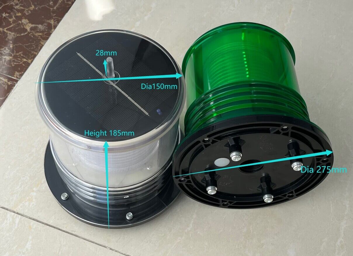 China Barge Boat Solar Warning Light Marine Navigation Light factory