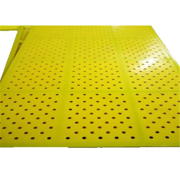 China Customized Tensioned Polyurethane Vibrating Screen Mesh For Steel Plants factory