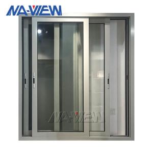 China Guangdong NAVIEW Custom Made Aluminium Double Glazed Industrial Sliding Windows Professional Manufacturer factory