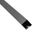 Golden Glass Aluminum Profile For Stairs Section Handrail Card Slot Anti