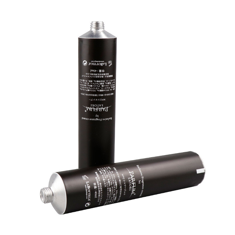 Black 5ml-400ml Aluminum Collapsible Tubes Mono Layer Five Layers 2oz Cosmetic Tubes