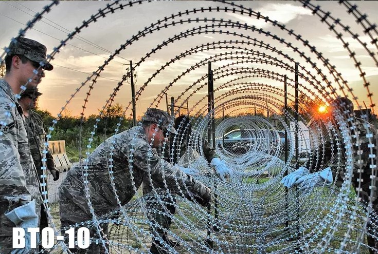 L32Ft Galvanized Razor Barbed Wire