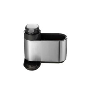 China Custom Logo Imprinted Stainless Steel Sink Tidy Organizer Kitchen Caddy Shelf With Dispenser factory