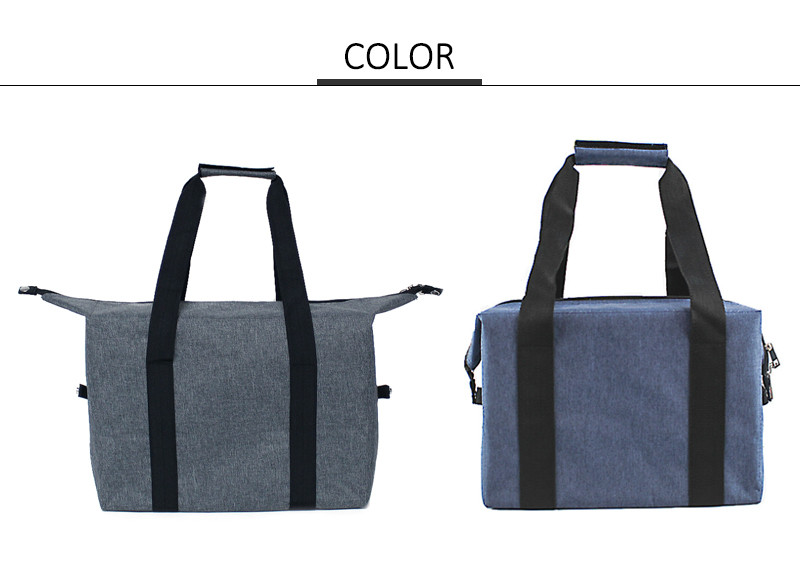 PEVA lining 600D Polyester Insulated Lunch Cooler Bags