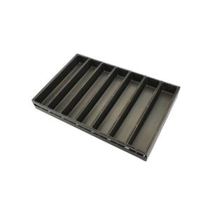 China Rk Bakeware China Manufacturer-6 Strap Glazed Aluminized Steel Bread Loaf Pan/Sandwich Loaf Pan/Jumbo Loaf Pan factory