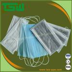 Colorful Disposable Nonwoven Earloop Pm2.5 Face Mask 3 Layer