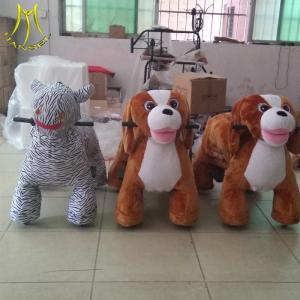 China Hansel wholesale walking coin operated motorized electric animal ride factory
