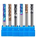 Tungsten Solid Carbide Coated 3mm 8mm 4 Flute Carbide End Mill For Cnc