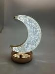 Battery Powered Night Light Moon Shape Rechargeable Table Lamp 3.7V 1200mA 18650