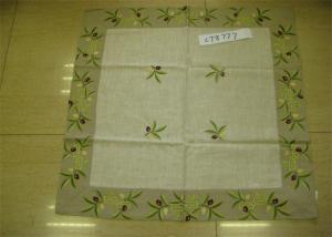 China Natural Linen Decorative Table Cloths , Diamond Shape Restaurant Table Cloth factory