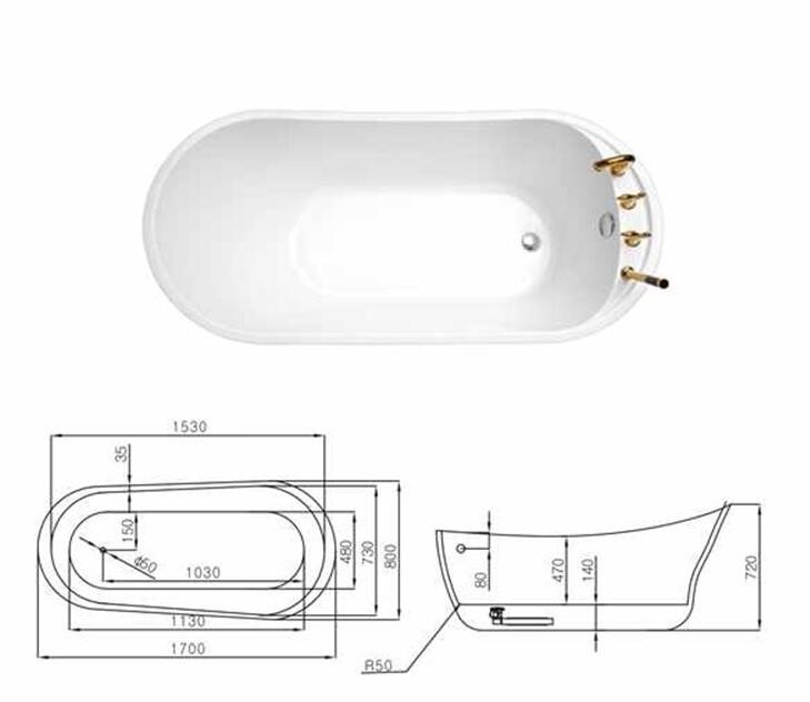 luxury free standing bathtub good design