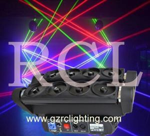 China 8 Heads RGB Spider Laser Moving Head Beam Disco Light factory