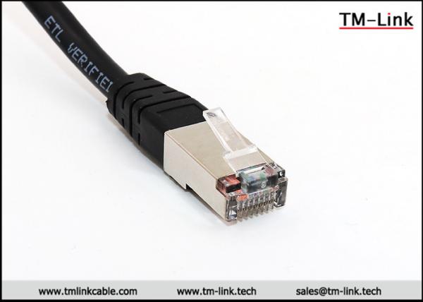 FTP panel mount RJ45 male to female shielded extension network patch cable