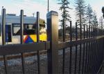 Brisbane Tubular Steel Garrison Fencing Panels Supplier Interpon black powder